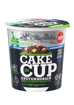 Протеиновый маффин Bionova® с фундуком (milk protein) 